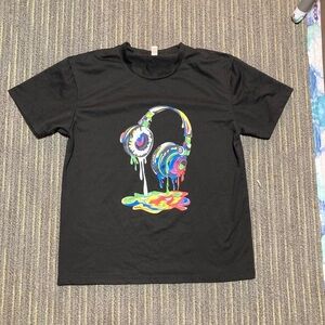 Colorful Drip Headphones T-Shirt